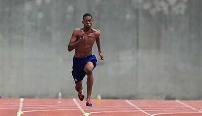 Zharnel Hughes poster